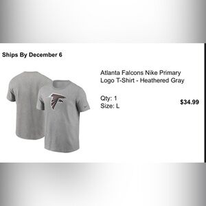 Atlanta Falcons Nike T-shirt. NWT and never taken out of the bag. Size Large!